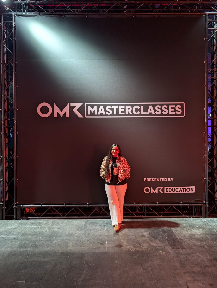 Kirti at the OMR Masterclasses stage