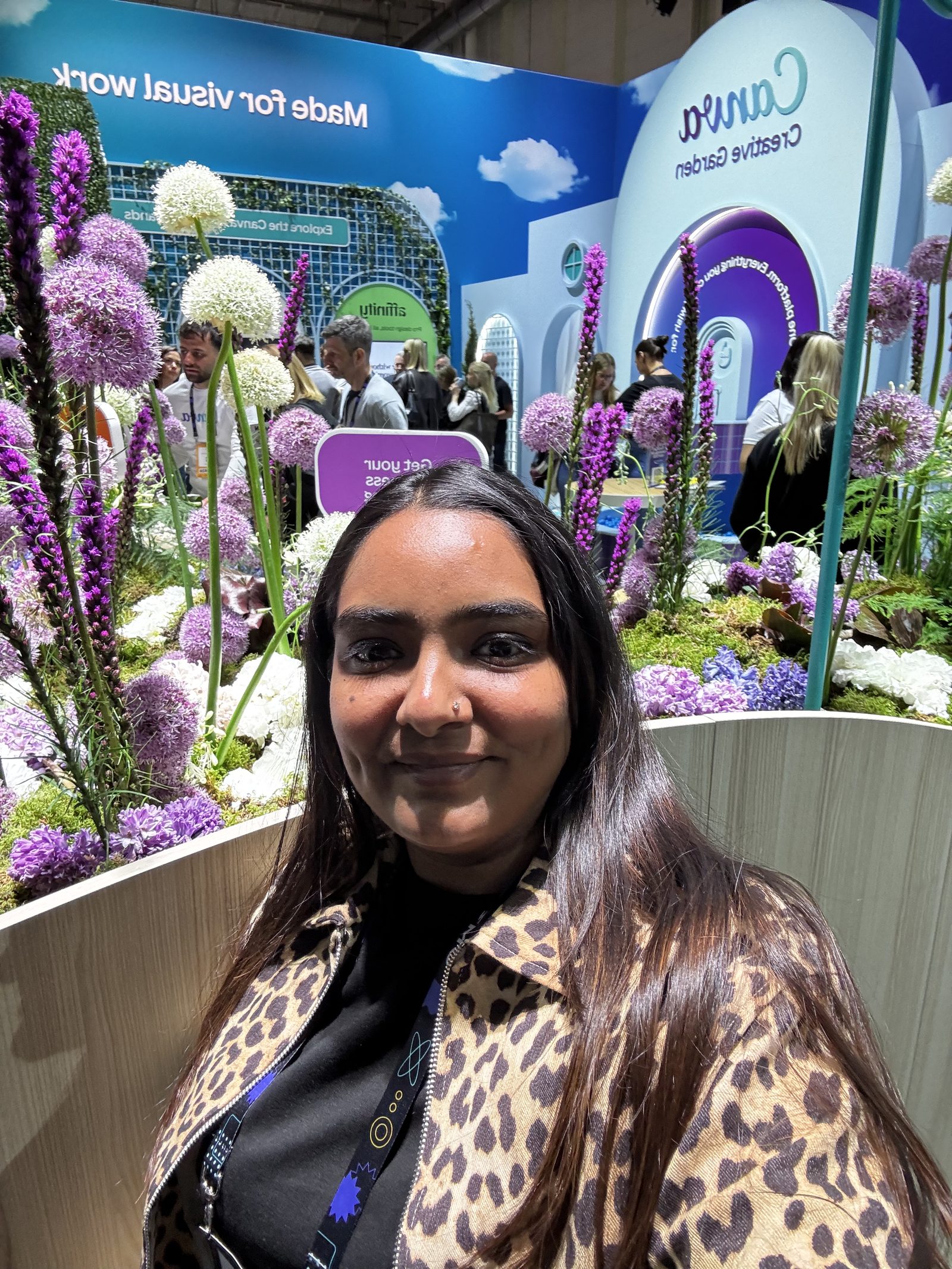 Kirti at the Canva Creative Garden