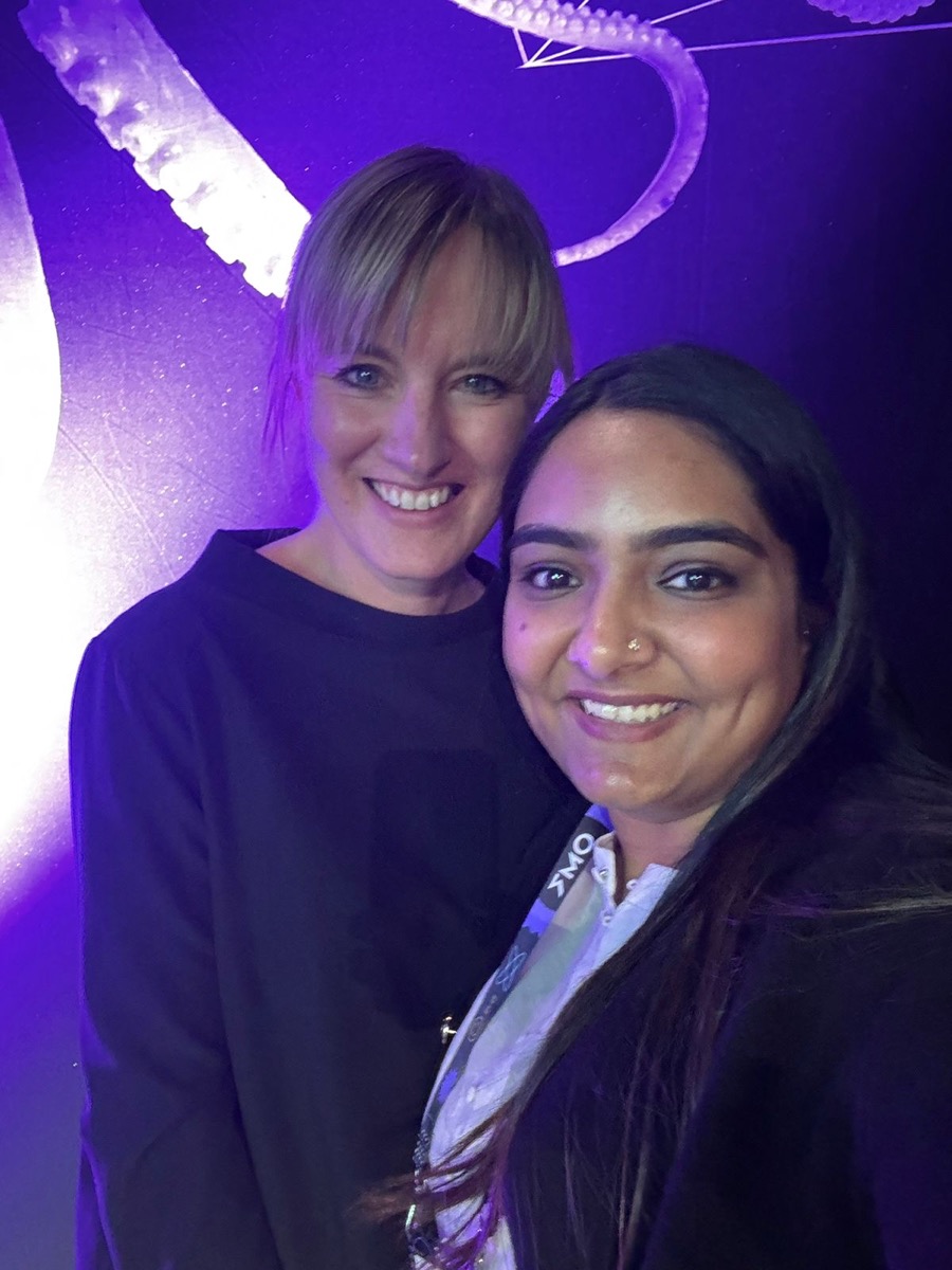 Kirti with Anne Schwarz, Head of Global Internal Comms at DHL Express